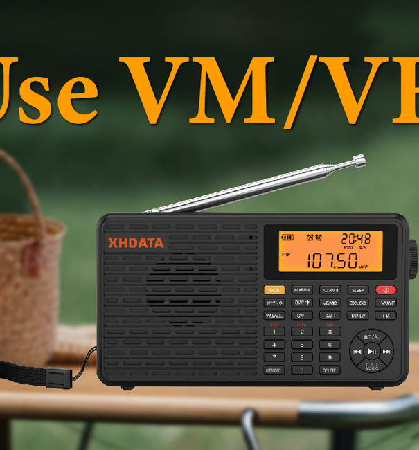 How to operate the XHDATA D-109WB radio