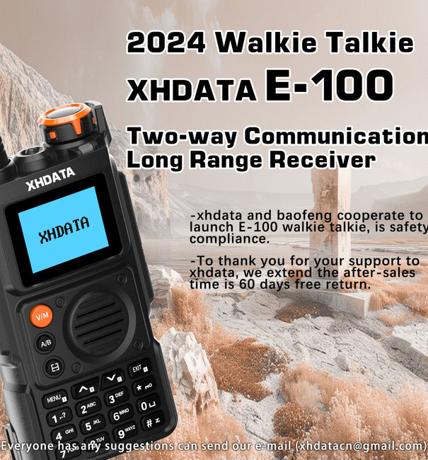 Regarding the XHDATA E-100, we are excited to share the following with you: