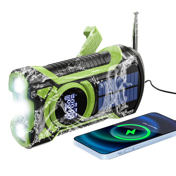 XHDATA DE16 FM AM Hand Crank Solar Radio
