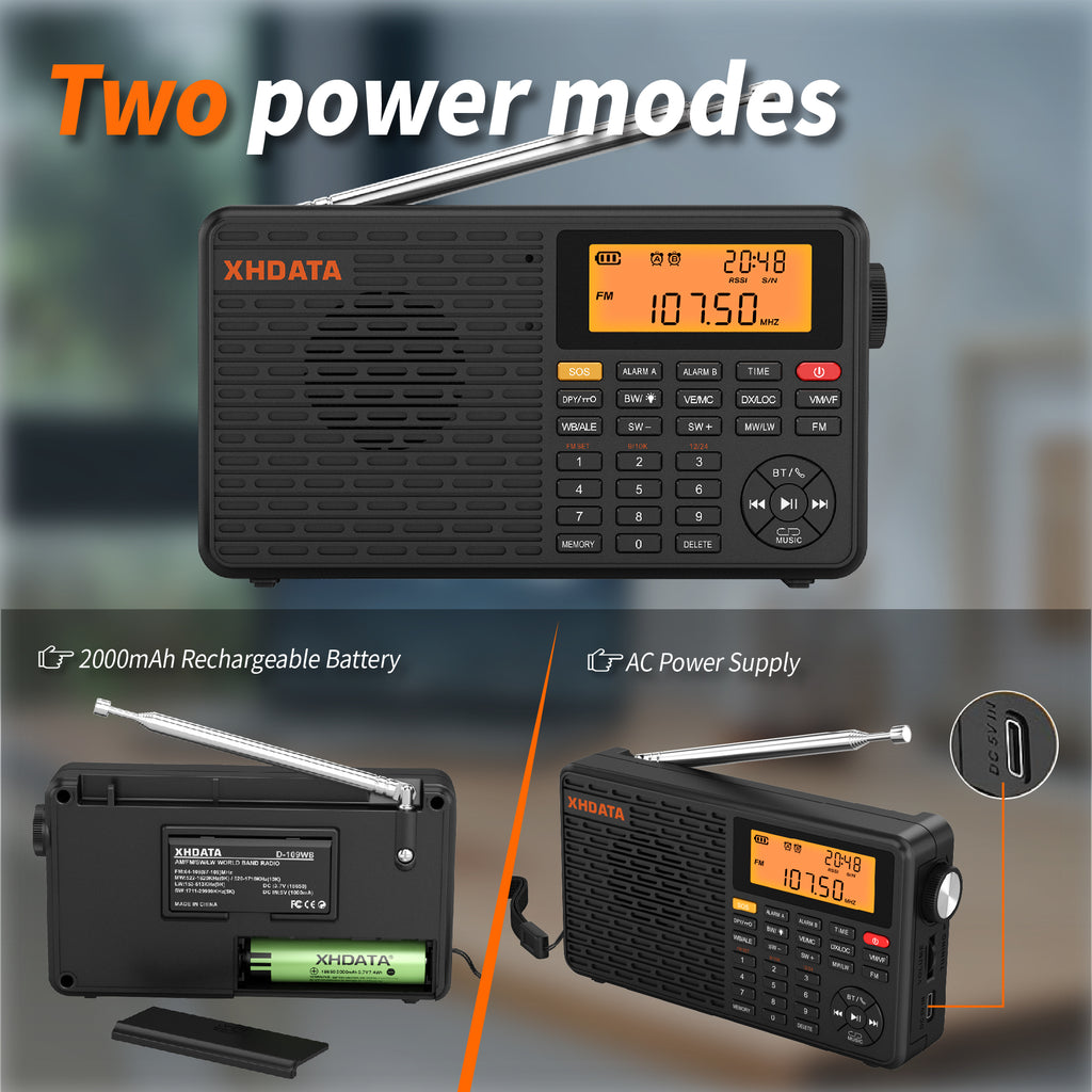 XHDATA D-109WB radio